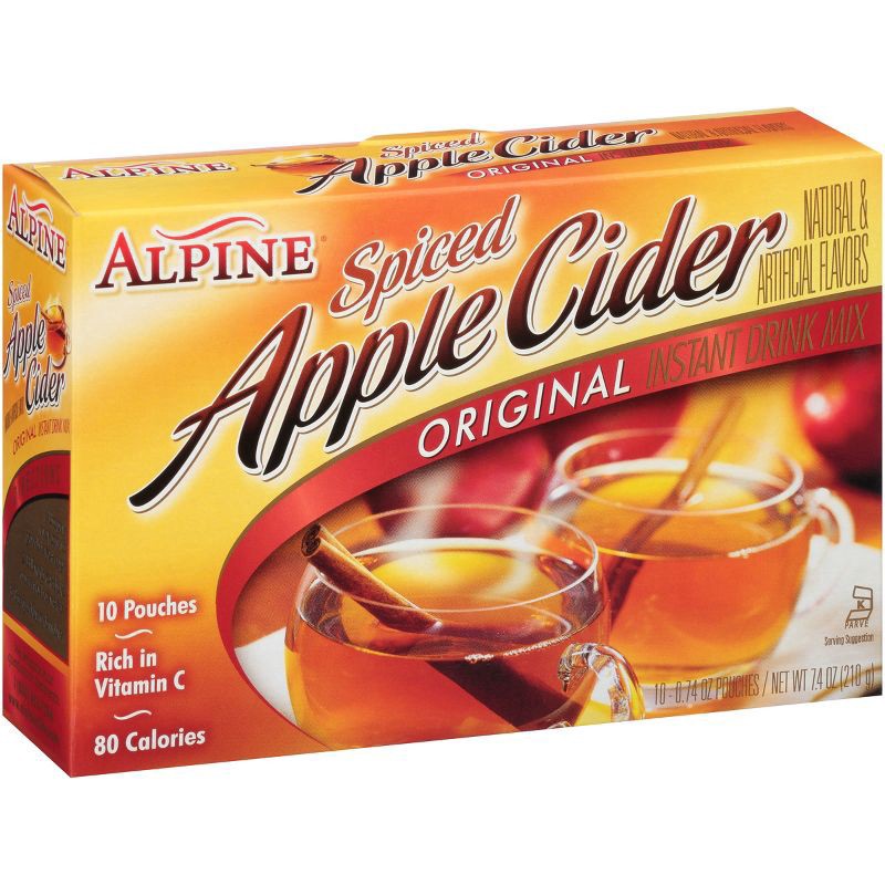 slide 3 of 4, Alpine Cider Alpine Spiced Cider Instant Drink Mix Original Apple Flavor - 10ct, 7.4 oz