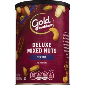 slide 1 of 1, CVS Gold Emblem Deluxe Mixed Nuts No Peanuts, 17.5 oz