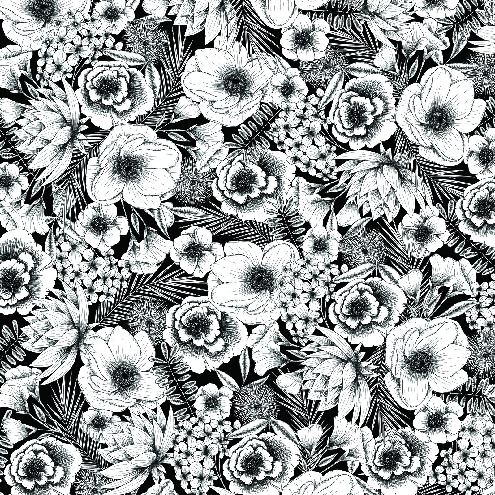 slide 5 of 6, Cricut Infusible Ink Transfer Sheet Patterns, Black Botanicals, 12 in x 12 in