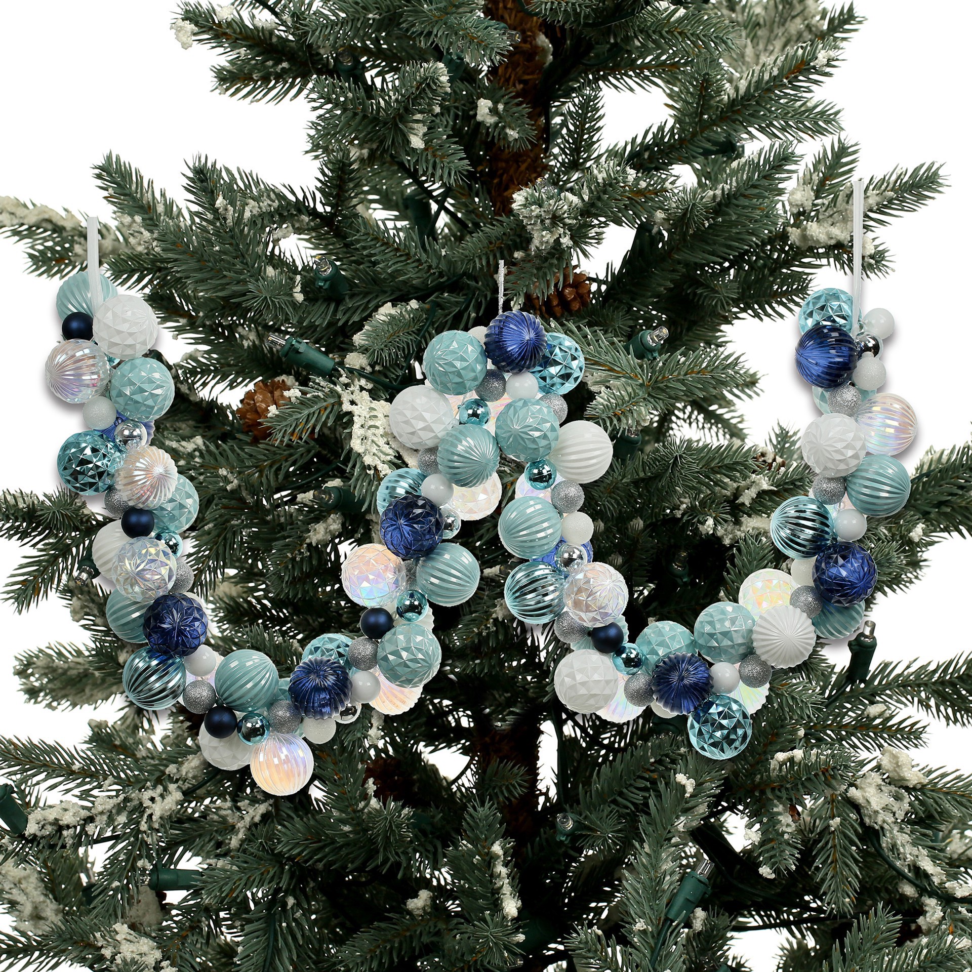 slide 2 of 2, 6ft. Blue & White Shatterproof Ball Garland By Ashland, 6 ft