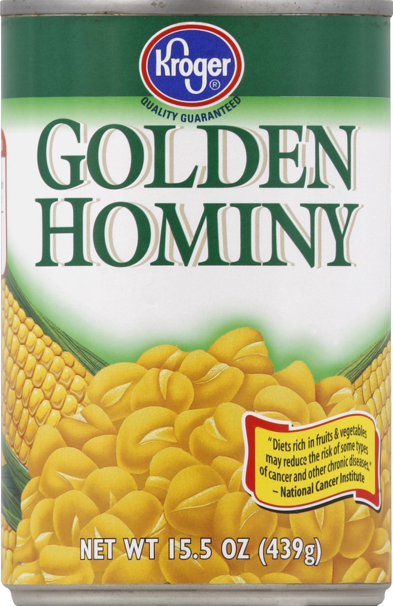 slide 6 of 6, Kroger Golden Hominy, 15.5 oz