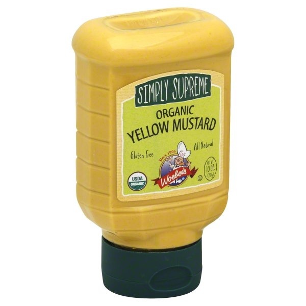 slide 1 of 2, Woeber's Simply Supreme Organic Yellow Mustard, 10 oz