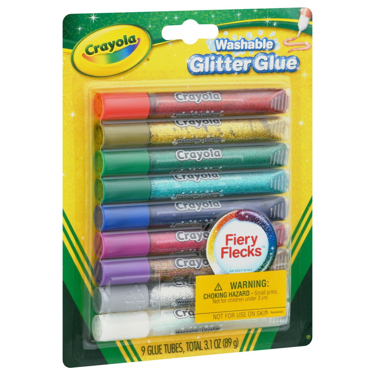 slide 2 of 9, Crayola Glitter Glue Washable, 9 ct