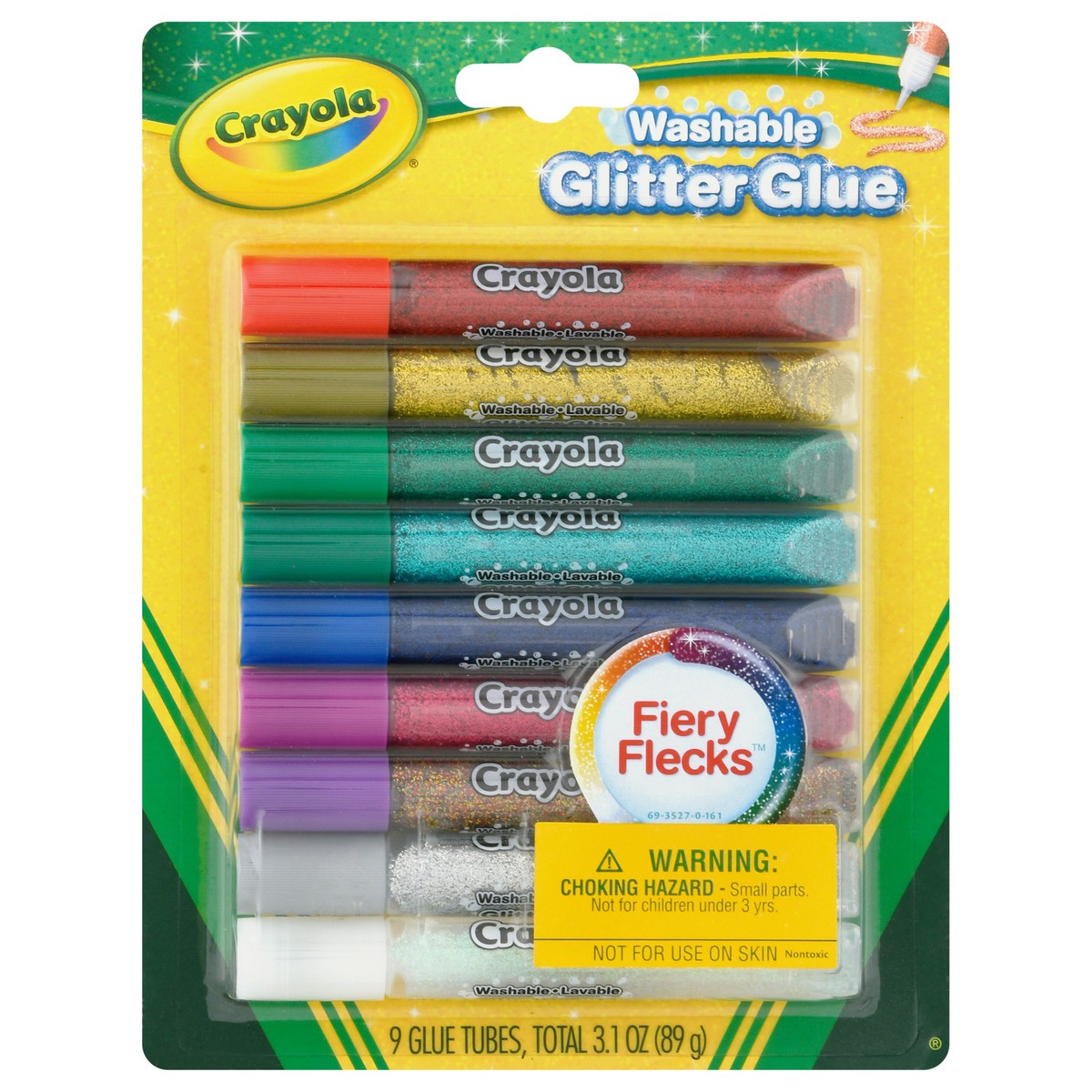 slide 1 of 9, Crayola Glitter Glue Washable, 9 ct