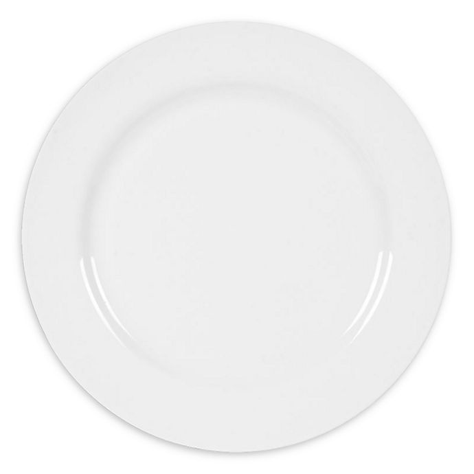 slide 1 of 3, Nevaeh White by Fitz and Floyd Grand Rim Dinner Plates, 6 ct