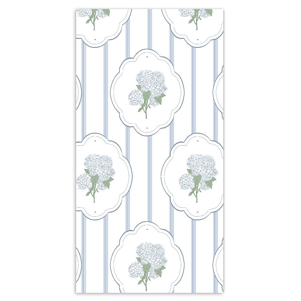slide 1 of 1, Hydrangea Stripe Dual Terry Kitchen Towel, kitchen towel