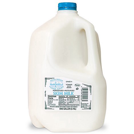 slide 1 of 1, Monument Farms Dairy Milk Fat Free 128 Oz - 128 FZ, 128 fl oz