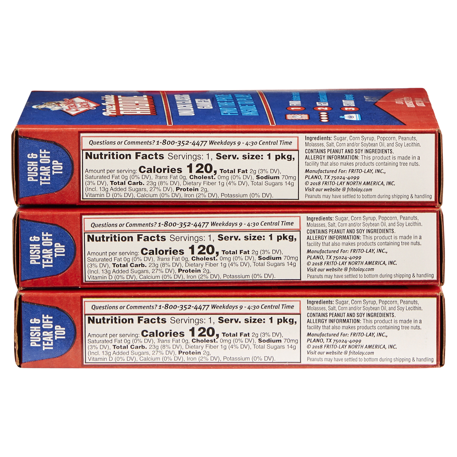 slide 2 of 2, Cracker Jack The Original Caramel Coated Popcorn & Peanuts - 3 ct, 3 ct