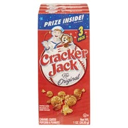 Cracker Jack The Original Caramel Coated Popcorn & Peanuts - 3 ct