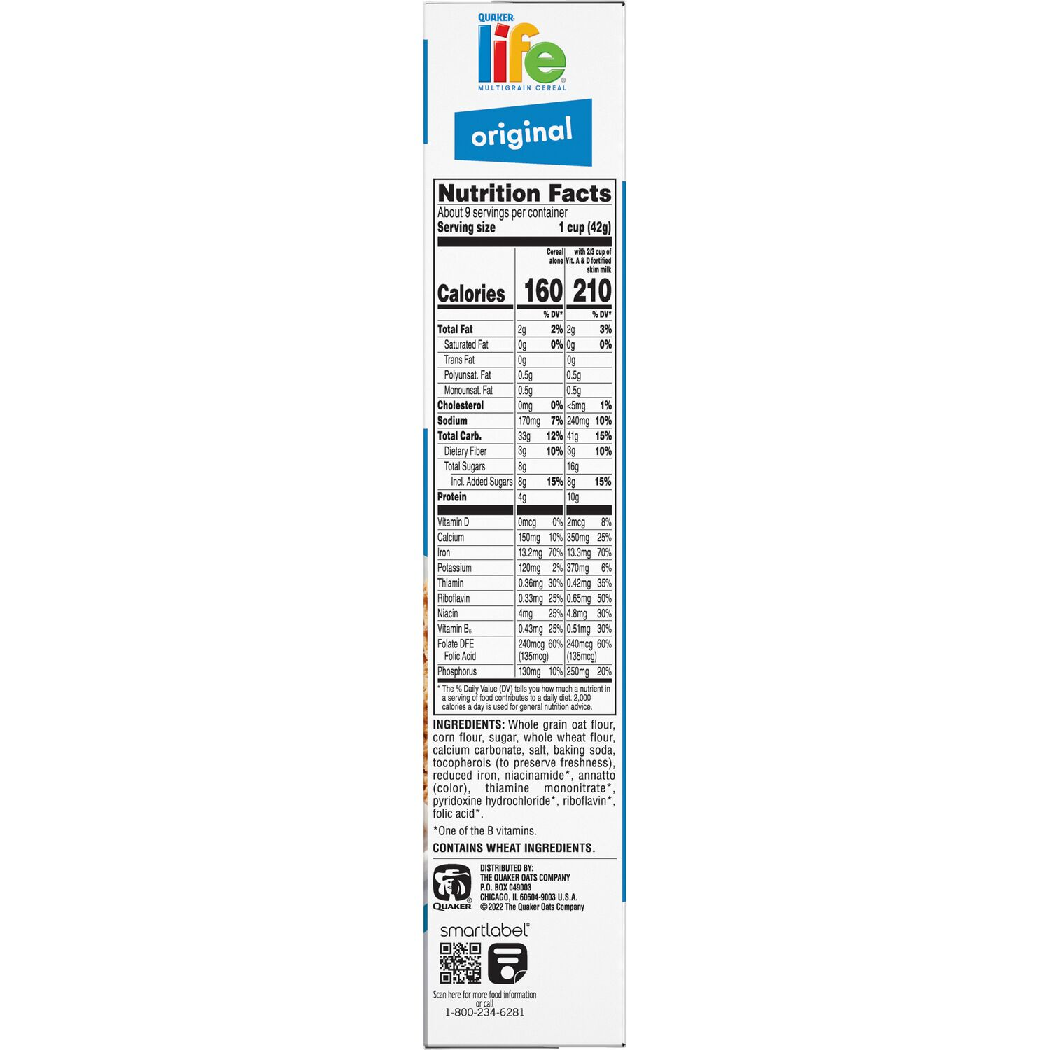 slide 2 of 3, Life Multigrain Cereal Original, 13 oz