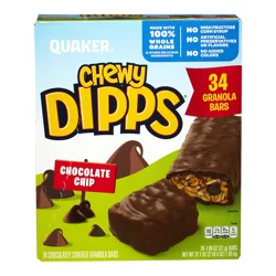 Quaker Chocolate Chip Granola Cereal Or Fruit Bars