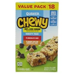 Quaker Granola Bars, Chewy, Variety Pack, Value Pack