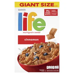 Quaker Cereal, Multigrain, Cinnamon, Giant Size