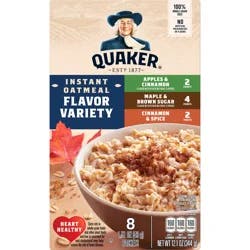Quaker Instant Oatmeal, Flavored Variety