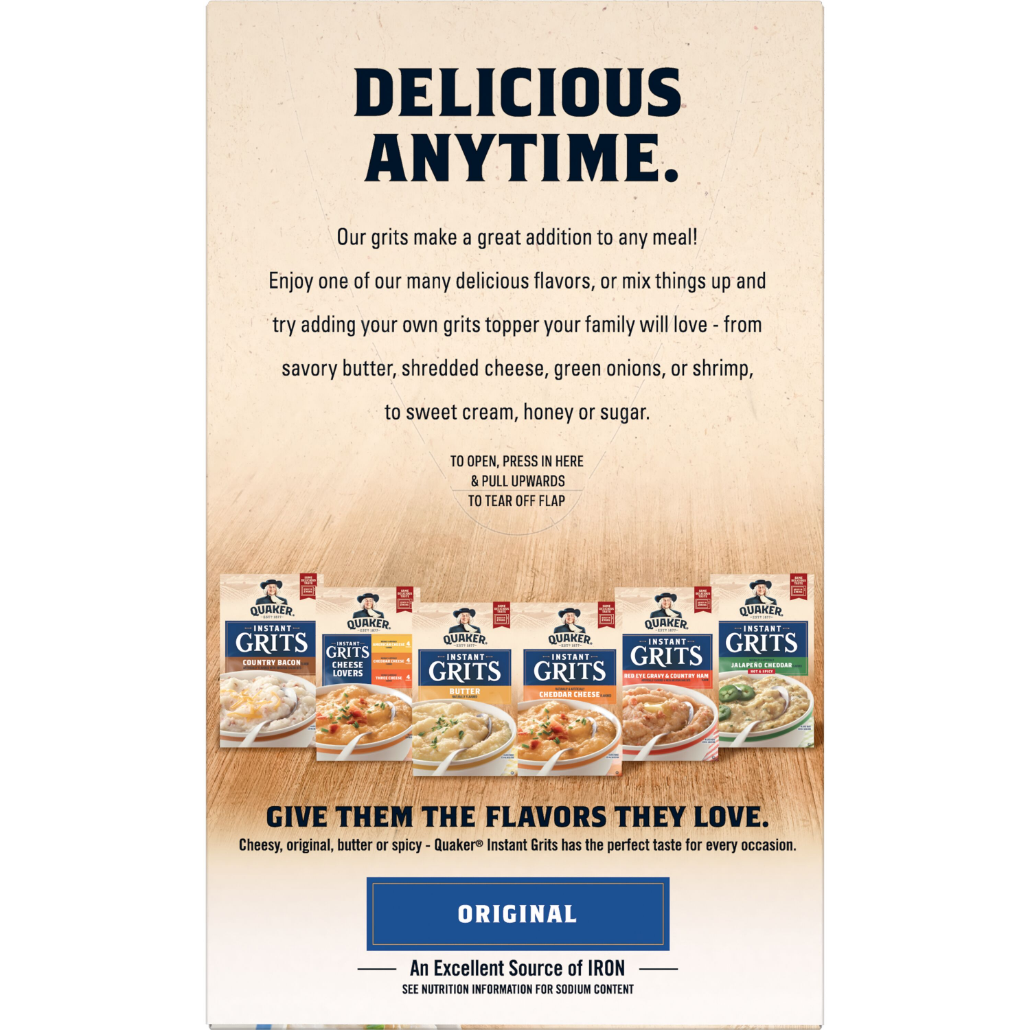 slide 2 of 5, Quaker Grits, Instant, Original, 10 ct