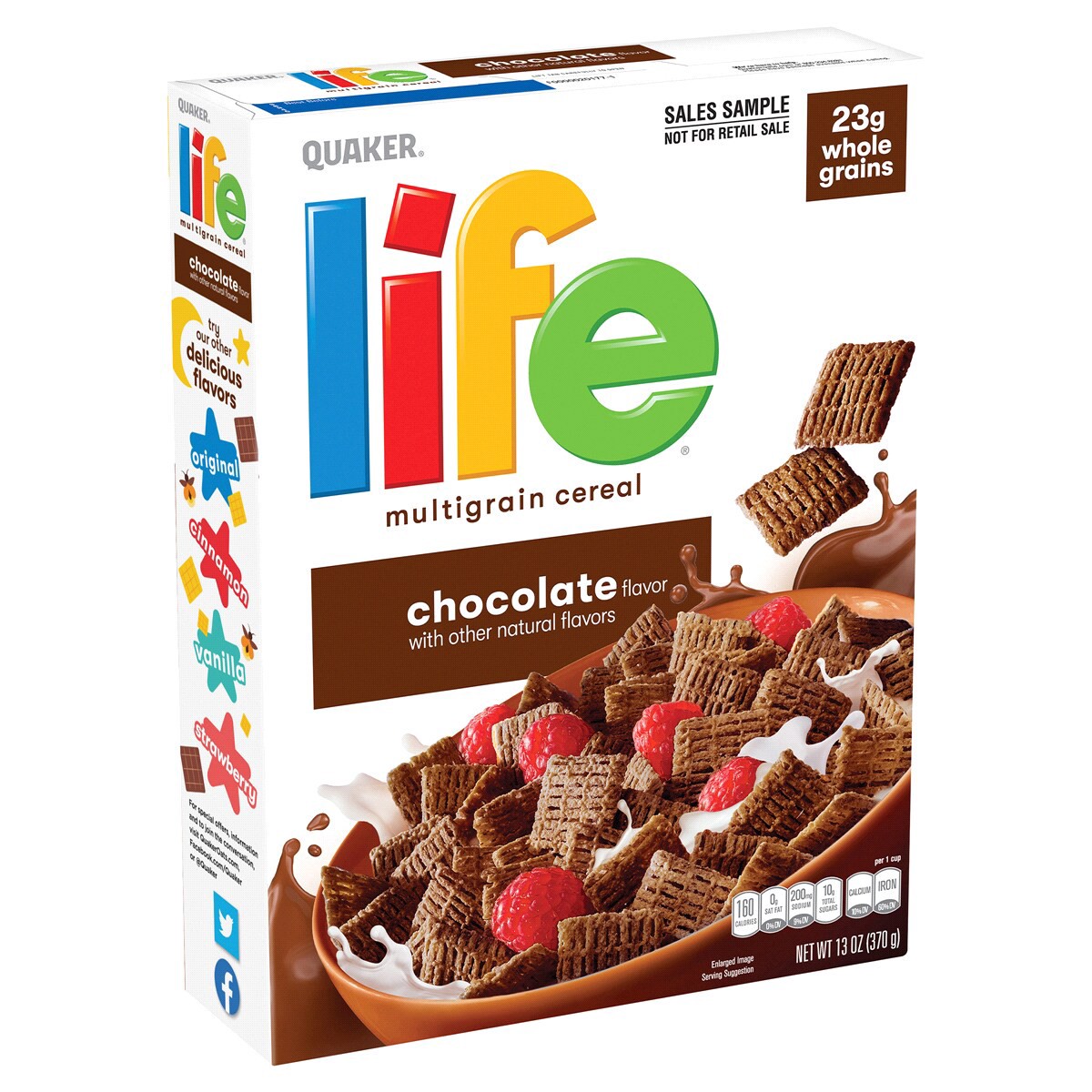 slide 5 of 5, Quaker Cereal , Chocolate, 13 oz