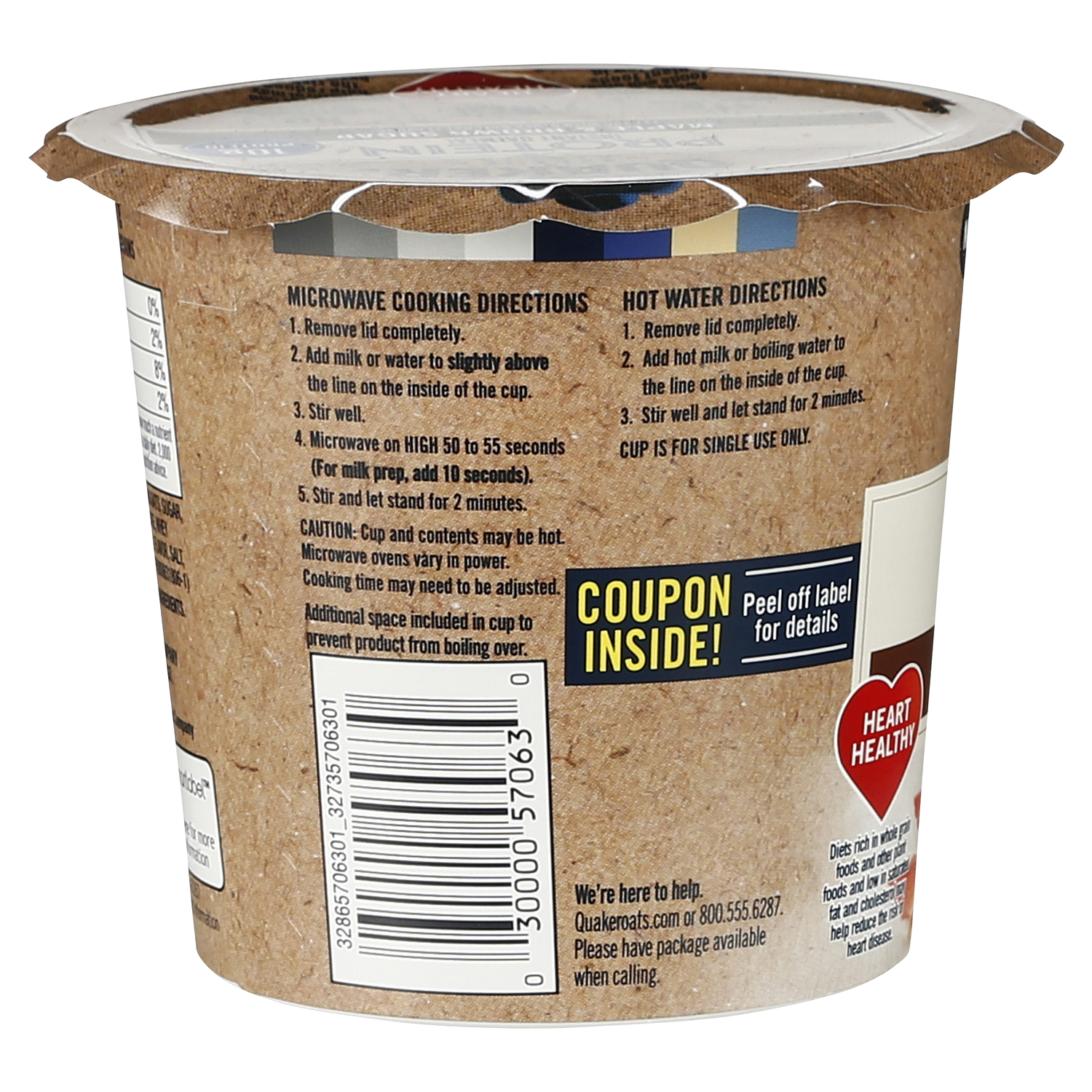 slide 2 of 3, Quaker Protein Instant Oatmeal Maple & Brown Sugar 2.11 Oz, 2.11 oz