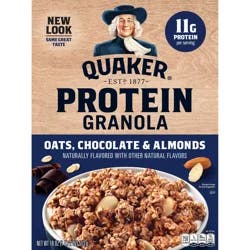 Quaker Protein Granola, Chocolate & Almonds, Oats