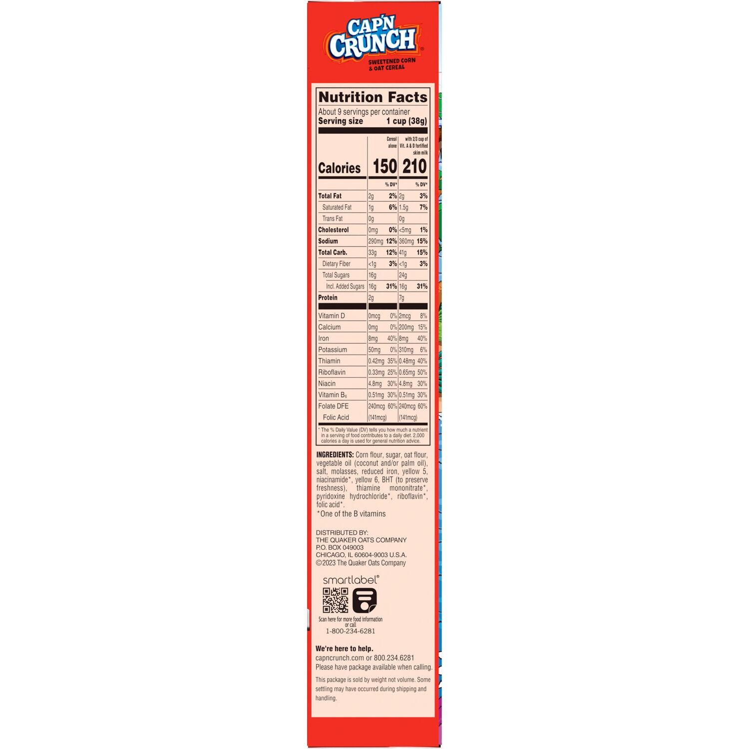 slide 3 of 4, Cap'n Crunch Regular Cereal - 12.6 oz, 12.6 oz