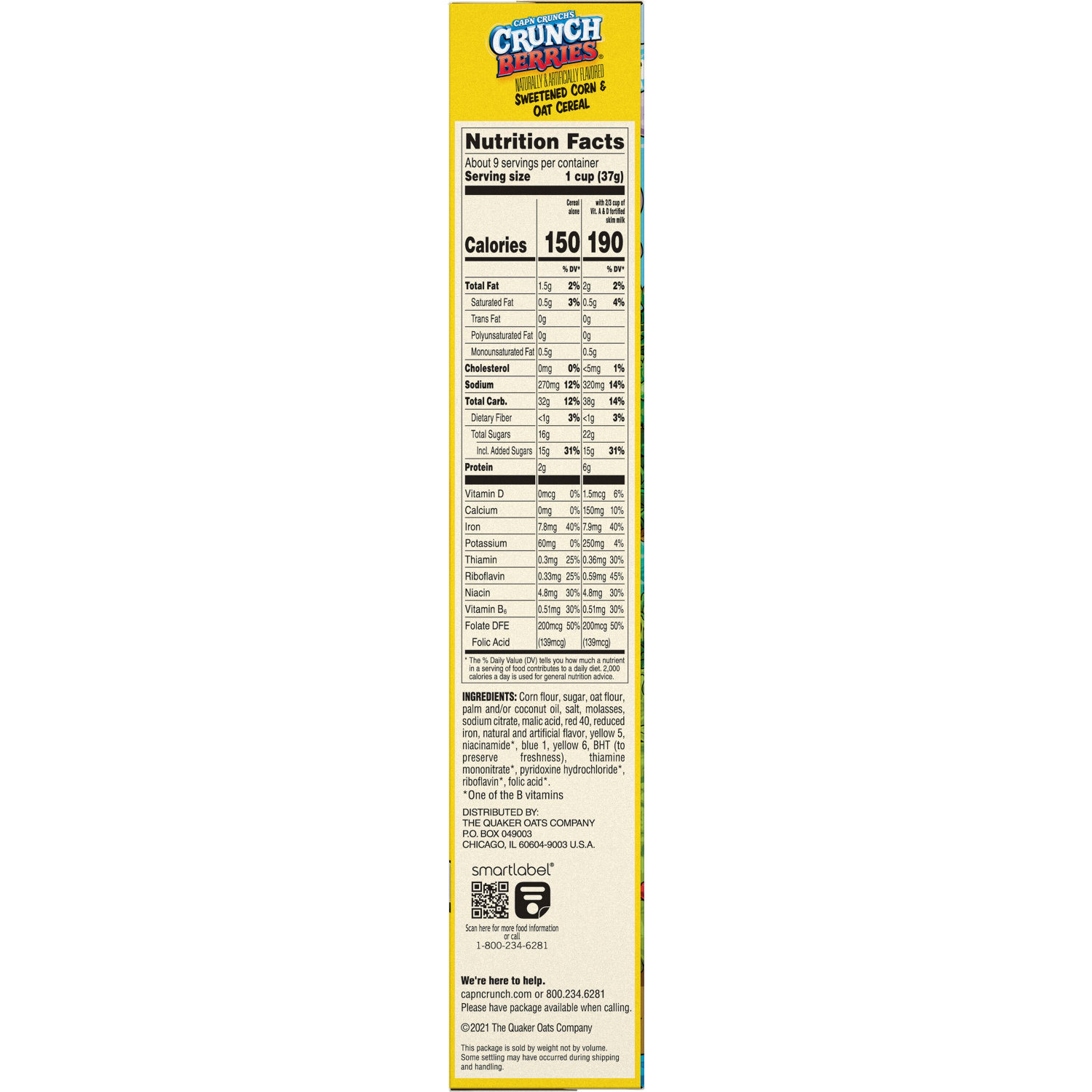 slide 2 of 2, Cap'n Crunch Fruit Cereal, 11.7 oz