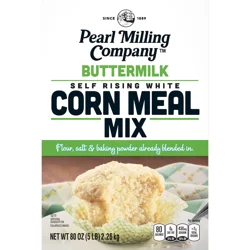 Pearl Milling Company Corn Meal Mix Self Rising White Buttermilk 80 Oz