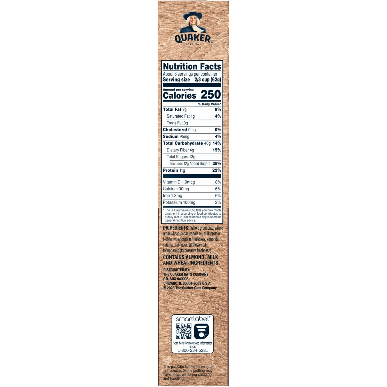 slide 2 of 3, Quaker Protein Granola, Maple & Brown Sugar, 18 Oz, 18 oz