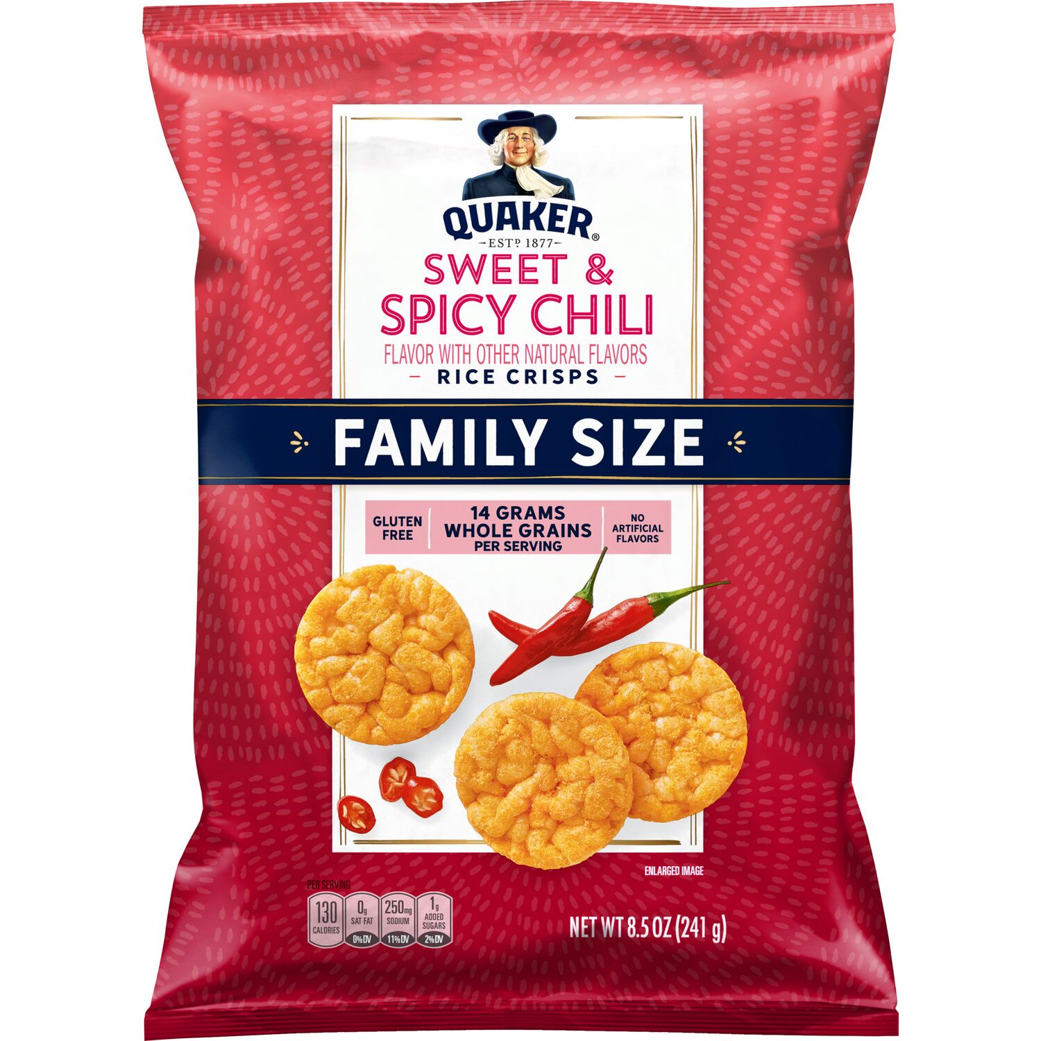 slide 1 of 2, Quaker Rice Crips Sweet & Spicy Chili 8.5 Oz, 8.5 oz