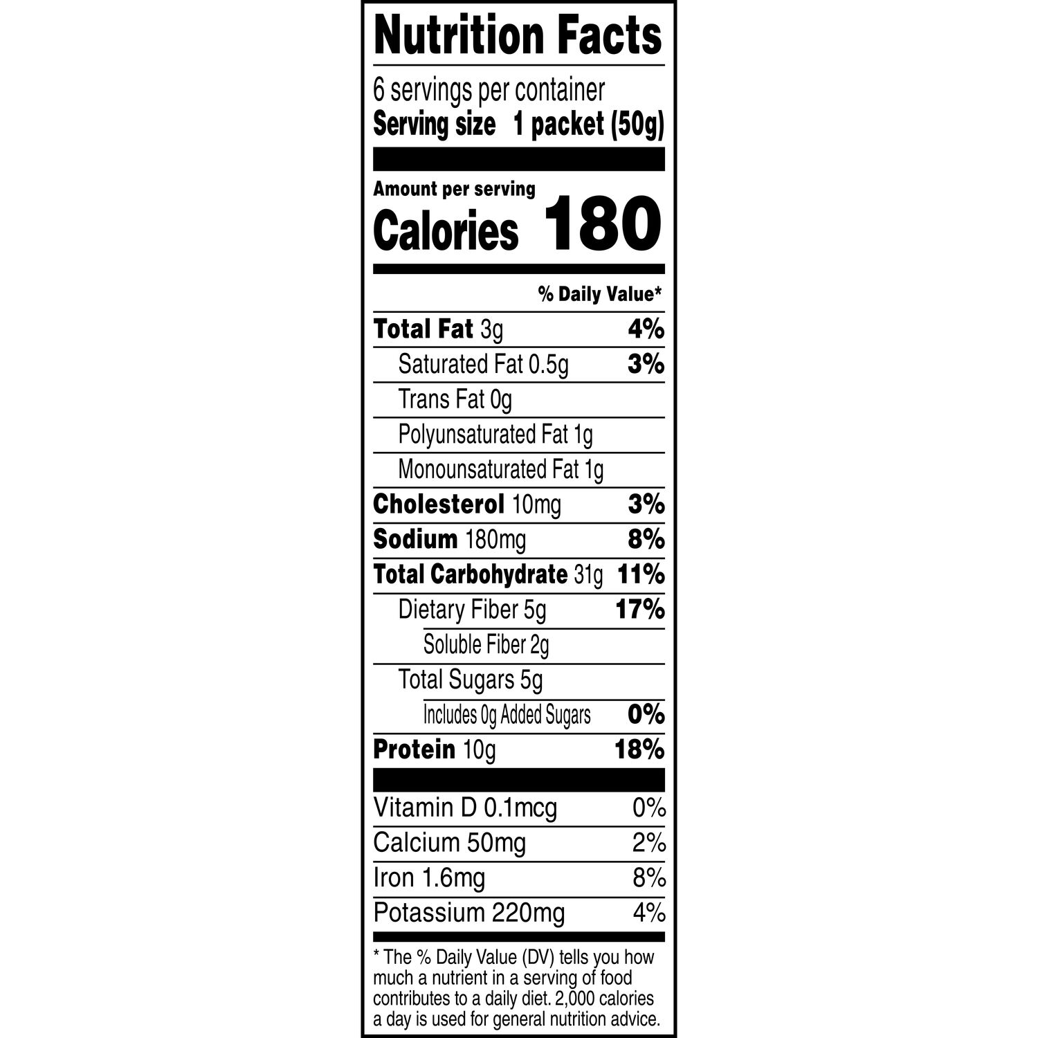 slide 4 of 5, Quaker Instant Oatmeal Protein No Added Sugar Apples & Cinnamon 10.5 Oz 6 Count, 6 ct