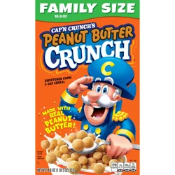 Cap'n Crunch Cereal, Peanut Butter Crunch, Family Size