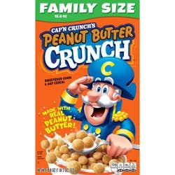 Cap'n Crunch Cereal, Peanut Butter Crunch, Family Size