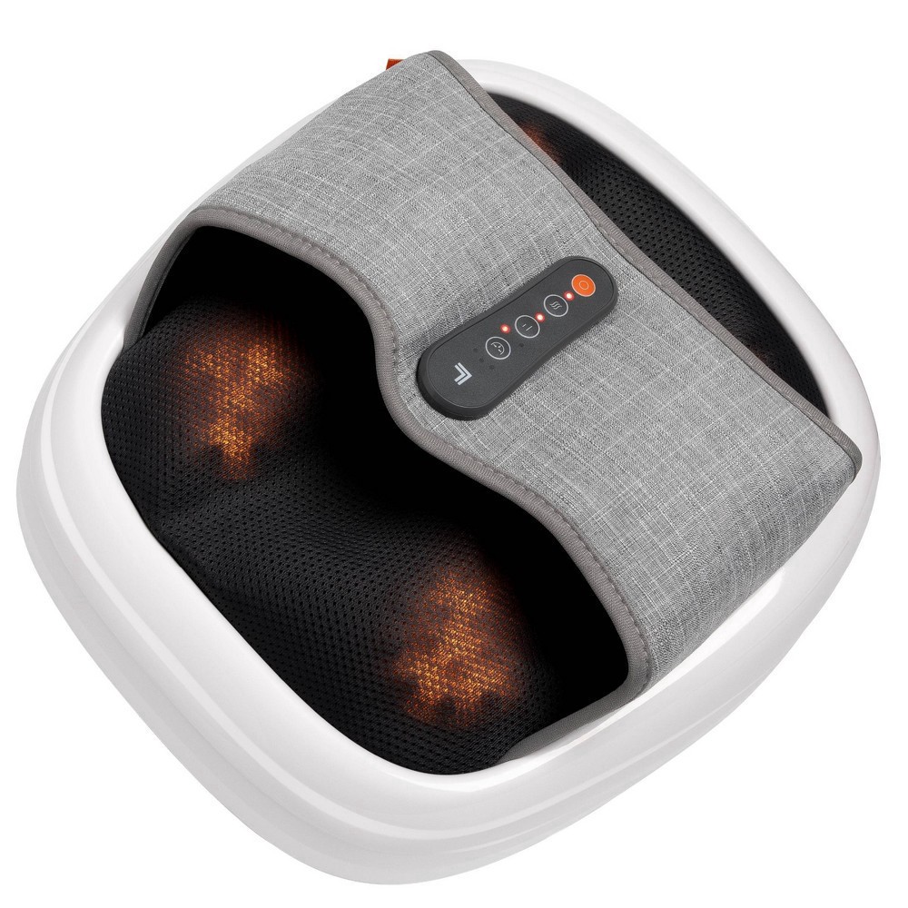 slide 3 of 6, Sharper Image Massager Acupoint Foot Multipoint Acupressure - White/Grey, 1 ct