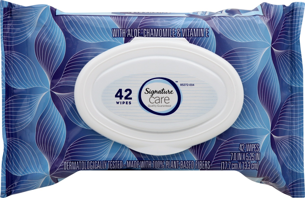 slide 4 of 7, Signature Select Softly Flushable Wipes 42 ea,