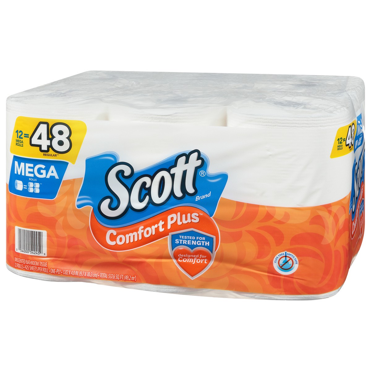 Scott Comfort Plus One-Ply Unscented Bathroom Tissue 12 ea 12 ct | Shipt
