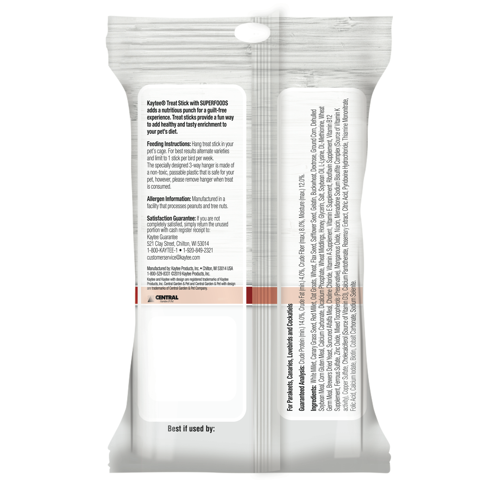 slide 2 of 6, Kaytee Avian Superfood Treat Stick Flax 5.5 ounces, 1 ct