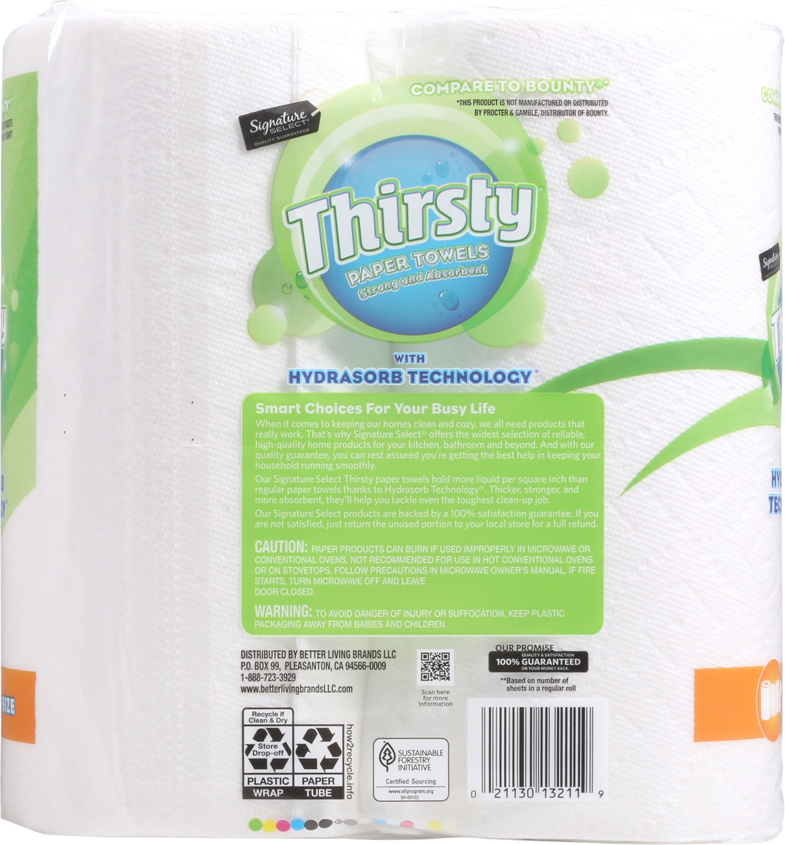 slide 4 of 9, Signature Select Thirsty Vari-A-Size 2 Ply Paper Towels 2 246 2 ea, 
