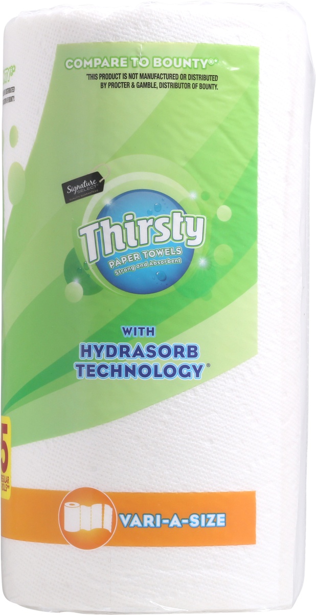 slide 8 of 9, Signature Select Thirsty Vari-A-Size 2 Ply Paper Towels 2 246 2 ea, 