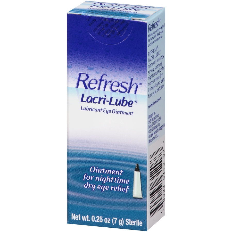 slide 3 of 6, Refresh Allergan Lacri Lube Ointment, 0.25 oz