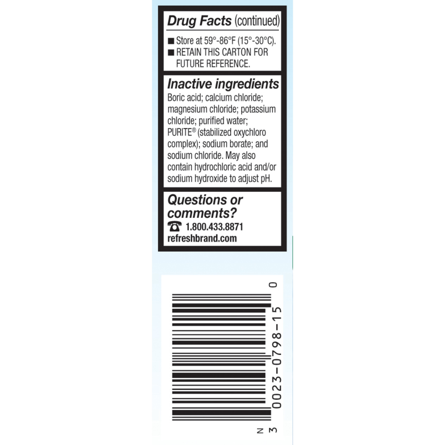 slide 5 of 8, Refresh Tears Lubricant Eye Drops Preserved Tears, 1 Count, 0.5 fl oz (15 mL), 0.5 fl oz