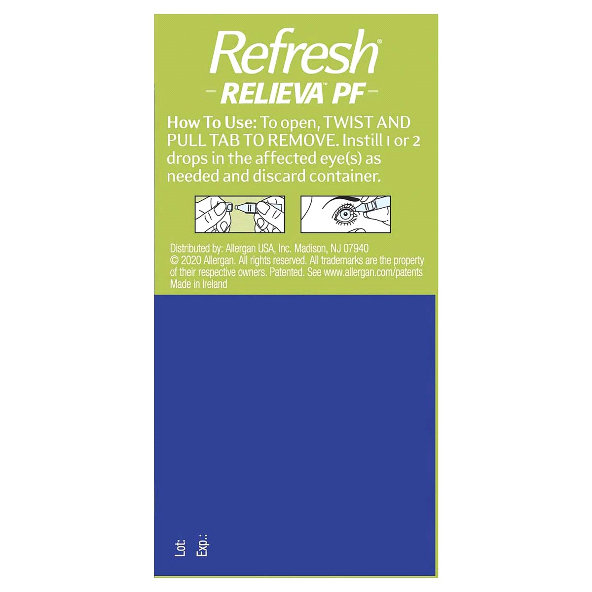 slide 17 of 21, Refresh Relieva PF Lubricant Eye Drops 30 - 0.01 fl oz Vials, 30 ct