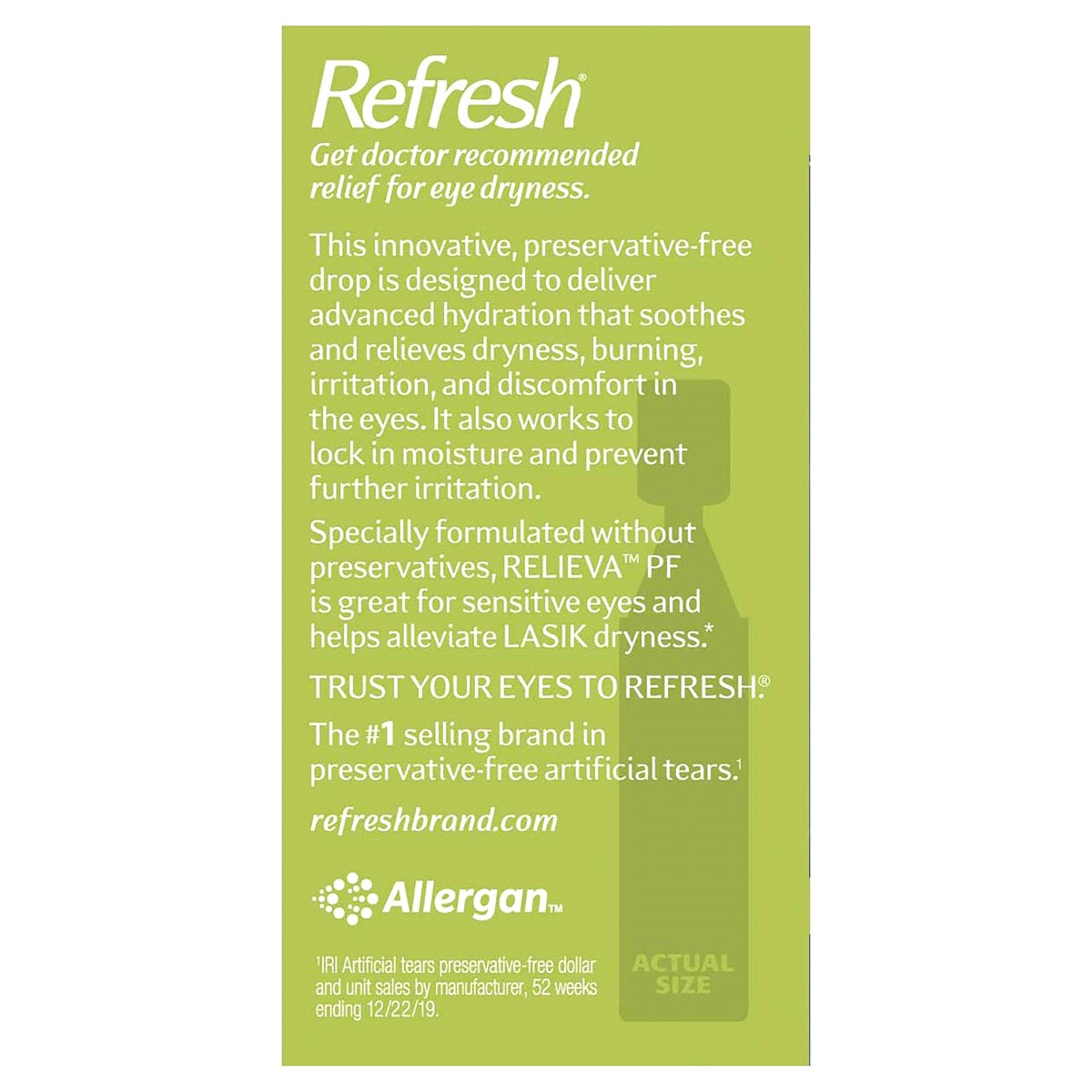 slide 20 of 21, Refresh Relieva PF Lubricant Eye Drops 30 - 0.01 fl oz Vials, 30 ct