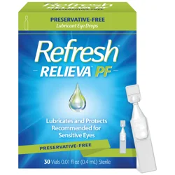Refresh Relieva PF Lubricant Eye Drops 30 - 0.01 fl oz Vials
