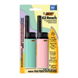 Bic Ez Reach Pastel Lighter 2pk