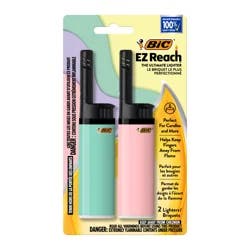 Bic Ez Reach Pastel Lighter 2pk