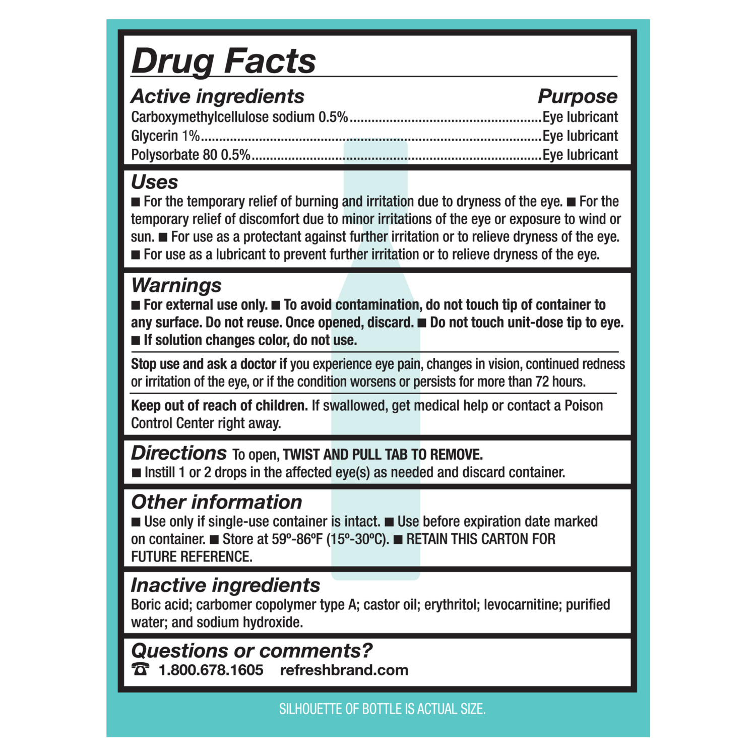 slide 2 of 8, Refresh Digital PF Preservative-Free Non-Preserved Tears, 30 Single-Use Containers, 0.01 fl oz (0.4 mL), 30 ct