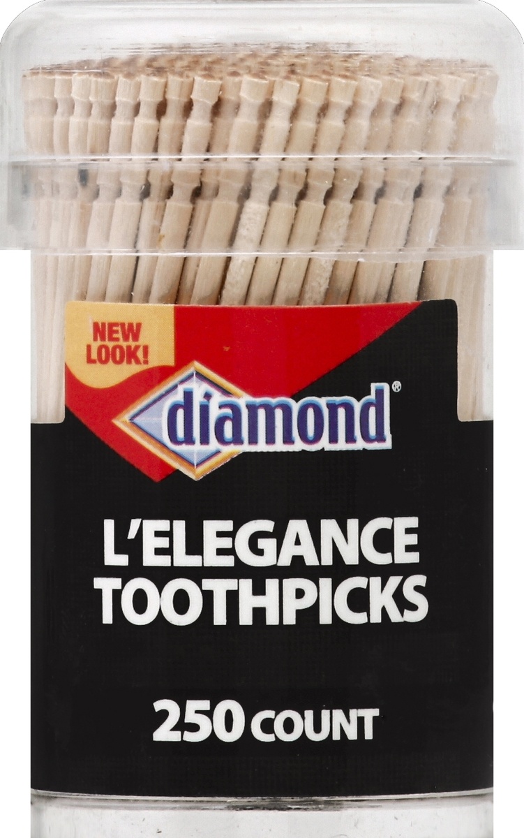 slide 2 of 2, Diamond L'Elegance Toothpicks, 250 ct