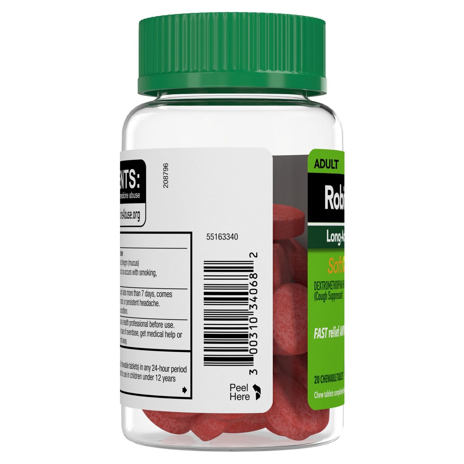 slide 10 of 15, Robitussin Cough Relief Soft Chews, 20 Ct, 20 ct