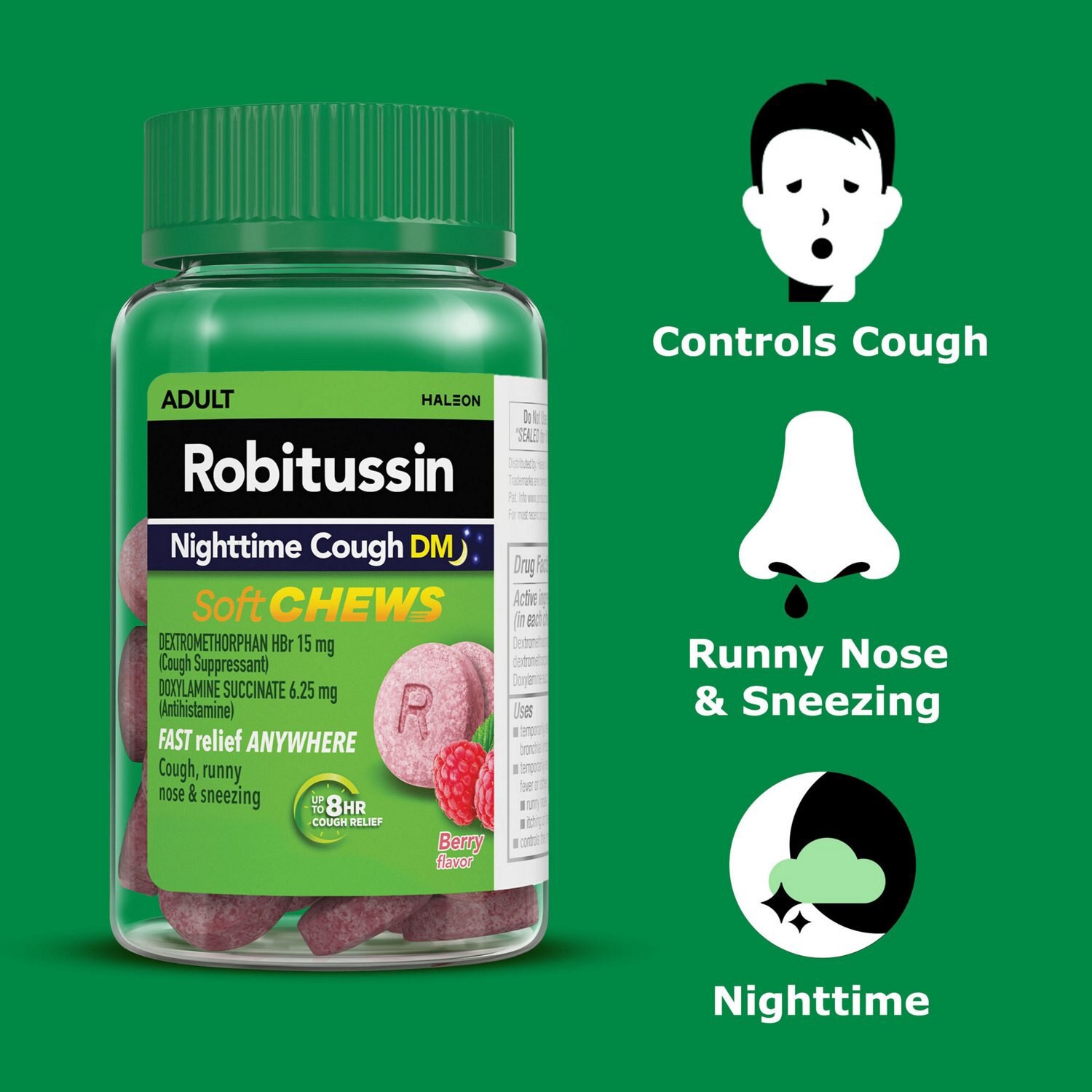 slide 4 of 16, Robitussin Nt Cough Relief Soft Chews, 20 Ct, 20 ct