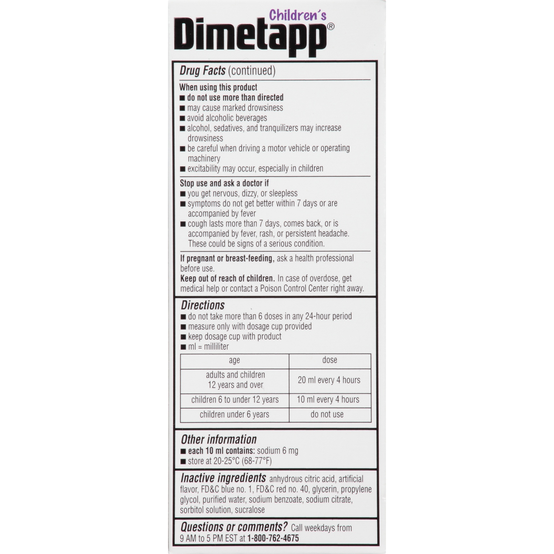 slide 4 of 7, Dimetapp Children's Cold Cough Grape, 4 oz