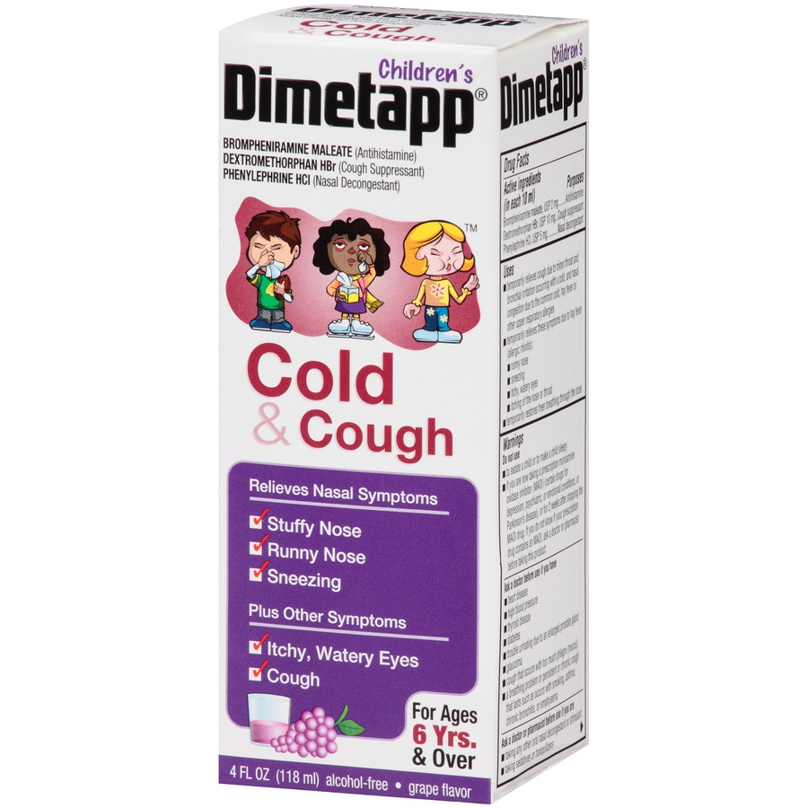 slide 3 of 7, Dimetapp Children's Cold Cough Grape, 4 oz