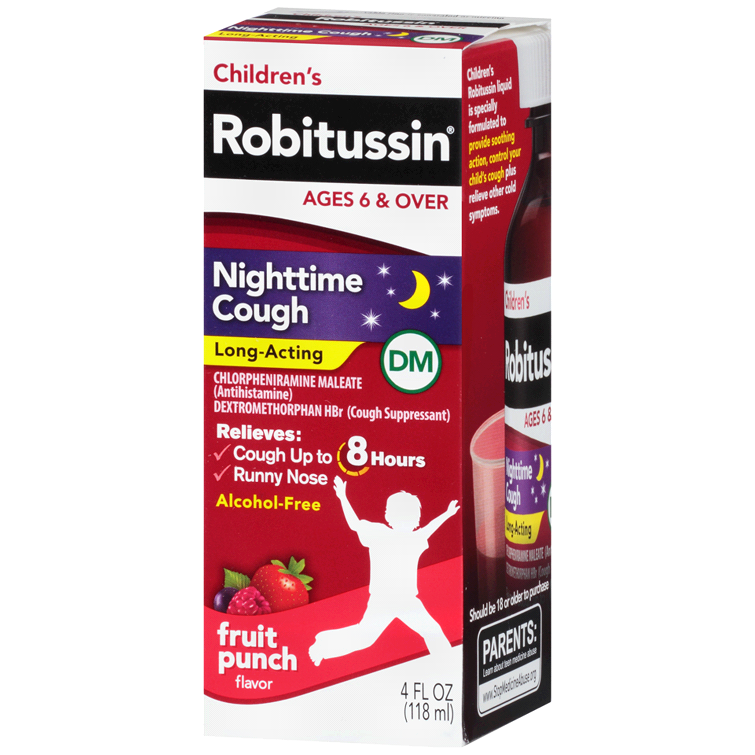 slide 3 of 3, Robitussin Children’s Robitussin Nighttime Cough Long-Acting DM - 4 Fl Oz, 4 fl oz
